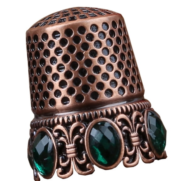 Sewing Finger Protectors Antique Metal Thimble Ergonomic Finger Tip Guard
