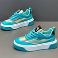 thumbnail image 3 of Men'S Low-Top Casual Sneakers - White PU Upper with Colorful Stripes, Suitable for All Seasons Outdoor, Daily Wear And Light sneakers, Stylish Sports，Breathable Fabric Lining And Cushioning PVC Sole, 3 of 9