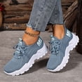 thumbnail image 2 of Couple's Matching Sneakers Comfortable Shoes Spring Summer Walking Shoes Lightweight Breathable Black 45, 2 of 7