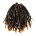 thumbnail image 1 of Crochet trenzas de cabello bomba Twist 8 pulgadas Crochet colores primavera trenzas cabellero sintético baja temperatura mullido 30 hebras - 2 Macarena pelo de torsión de primavera, 1 of 8