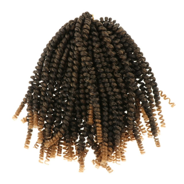 Crochet trenzas de cabello bomba Twist 8 pulgadas Crochet colores primavera trenzas cabellero sintético baja temperatura mullido 30 hebras - 2 Macarena pelo de torsión de primavera