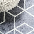 thumbnail image 5 of JONATHAN Y SUPERSOFT 5 x 8 Area Rug, Tumbling Blocks Modern Geometric - Gray/White, SEU101F-5, 5 of 10