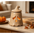 thumbnail image 4 of Hand-Sculpted Halloween Mini Lanterns, Tea Light Holder,Halloween Candle Holder, Rustic Fall Decor, Cute Spooky Table Decor for Tiered Tray Home Mantel Party,C, 4 of 4