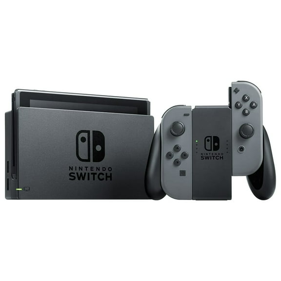 Restored Nintendo Switch - Gray & Gray Joy-Con Bolt Axtion (Refurbished)