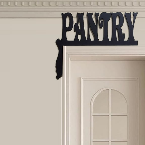 HELLOYOUNG 6.69 Inch  Rustic Kitchen Corner Decor  Pantry Door Topper Exquisitely Designed Pantry Over The Door Sign Hanging Ornament Ideal for Farmhouse Style & Holiday Gifting