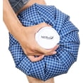 thumbnail image 1 of CHL-Ice Sac pour Blessures, Gonflement, Maux de Tête, Soulagement de la Douleur, Premiers Soins - Couvercle à Vis Froid - Réutilisable, Rechargeable, Style Pochette/veste Étanche (11 Pouces, Design Bleu), 1 of 4