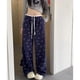 thumbnail image 3 of Pantalones casuales de Hello Kittys grises para mujer, pantalones holgados de cintura baja, rectos, con pierna ancha, pantalones de ocio, pantalones deportivos para niñas, 3 of 5