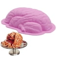 thumbnail image 4 of Molde de silicona para hornear con forma de cerebro humano, molde para pastel de Halloween, pudín, gelatina, postre, molde para pan Yuarrent JJ65352-00, 4 of 6