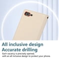 thumbnail image 4 of Compatible with iPhone 7 / 8 / SE 2022 & 2020 Wallet Case and Wrist Strap Protector PU Leather Flip Credit Card Holder Purse Stand Cell Accessories Shockproof Phone Cover for Women Men,Beige, 4 of 9