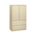 thumbnail image 6 of HON 800 Series Wide Lateral File with Storage Cabinet - 42" Width x 19.25" Depth x 67" Height - Letter/Legal/A4 - 2 Drawers - 3 Shelves -, 6 of 10