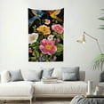 thumbnail image 2 of FCXZI Flowers Birds Embroidery Wall Art Tapestry 100% Polyester 40*60in, 2 of 6