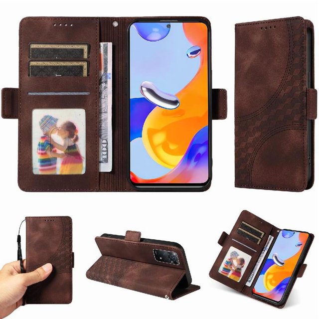 Funda GANGXUN para Xiaomi Redmi Note 12 Pro 4G con diseño acolchado elegante, cuero PU, protección total y ajuste preciso