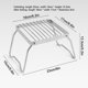 thumbnail image 3 of Soporte para estufa al aire libre, soporte plegable portátil para tetera, Mini soporte a rayas de acero inoxidable, soporte para bandeja para hornear, 3 of 5