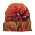thumbnail image 7 of Naloa Orange Dalia Soft Beanie Hat, Knit Beanie Daily Beanie in Fine Knit for Women Men Winter Travel, Outdoor, 7 of 7