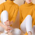 thumbnail image 2 of Sweaters For Women Cotton Knitted Plain Turtleneck Long Sleeve Slim Fit Pullover Sweater Soft Warm Elegant Winter Top M Womens Sweaters, 2 of 5