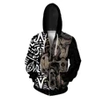 thumbnail image 4 of Sudadera con capucha informal y versátil con cremallera Sudadera con estampado personalizado Sudadera con capucha con cremallera Camisa cómoda de movimiento para hombre, 4 of 4