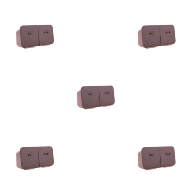 Yuarrent Caja de almacenamiento de plástico impermeable fácil de limpiar organizador multifuncional fácil instalación organizador de baño Type2 NO2