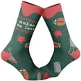 thumbnail image 2 of Men's Football Makes Me Less Murdery Socks Funny Sports Fan Footwear, 2 of 5