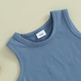 thumbnail image 5 of Bagilaanoe 2pcs Toddler Baby Boy Shorts Set Sleeveless Tank Tops + Checkerboard Shorts 6M 12M 18M 24M 3T Kids Casual Summer Clothes, 5 of 7