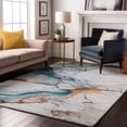 thumbnail image 7 of Addison Rugs Mayfield Premium Machine Washable Transitional Abstract Sky Rectangle Rug, 5' X 7'6" Machine Washable Transitional Abstract Sky Oversized Sherpa Throw Blanket, 7 of 7