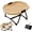Brown, variant on Elevated Cat Bed Hammock & Dog Cot, Foldable No-Assembly Pet Bed with Mesh for Indoors/Outdoors, Lightweight Raised Cot for Cats & Small Dogs (White)