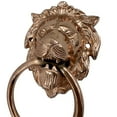 thumbnail image 4 of CollectiblesBuy Door Knocker for Front gate Bronze Lion Face Big Handmade Brass Vintage King Royal Palace gate Puller Handles, 4 of 6
