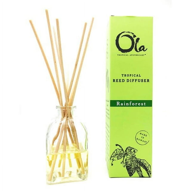 Ola Tropical Apothecary Diffuseur de Roseaux Parfumé Forêt Tropicale - 2 Fl Oz