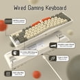 thumbnail image 3 of Ajazz AKS068 Alice Layout RGB Lighting Wired Mechanical Keyboard, Gray, 3 of 10