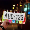 thumbnail image 4 of 1 Pcs Colorful Soda Bottles License Plate Frame,License Plate Cover for Car Decorative Parts,Aluminum License Plate Bracket Holder Rust-Proof for US Standard Car, 4 of 8