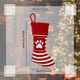 thumbnail image 4 of Wosthever Fabulosos calcetines navideños añaden un toque de elegancia a la decoración festiva Calcetines tejidos navideños Bolsas de regalo Kits de decoración para fiestas Copos de nieve rojos, 4 of 6