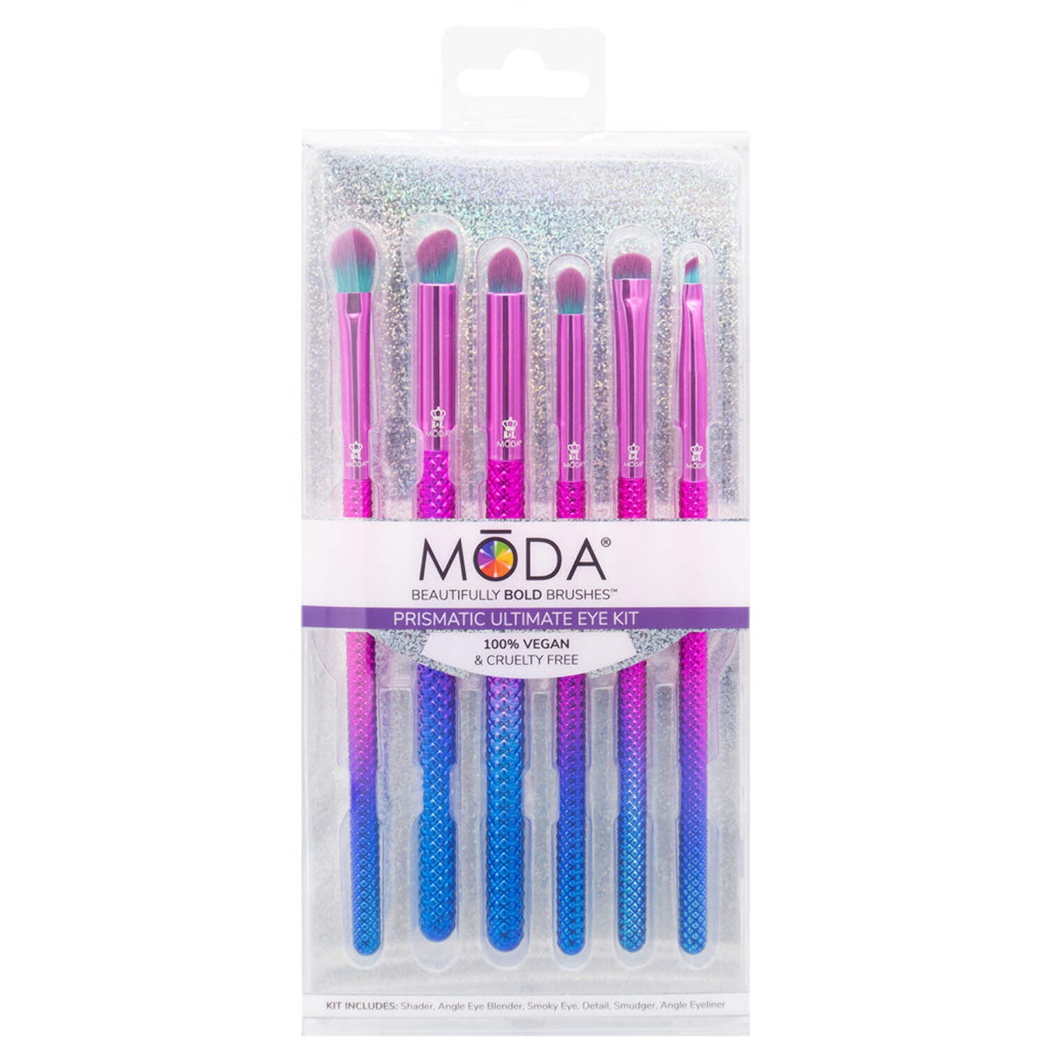 Moda Brush Prismatic Ultimate Eye 6pc Makeup Brush Set