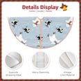 thumbnail image 3 of Sikiie Skiing penguin Bear Christmas Tree Skirt, Christmas Tree Decorations, Christmas Decor, Tree Mat Decoration(30-48IN)-30", 3 of 6