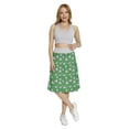 thumbnail image 2 of Women's Soccer Football Field Grunge Effect A-line Printed Skirt Casual Wear, 3XL, White Black and Green, by Ambesonne, 2 of 6