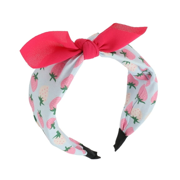 Unique Bargains 1 Pc Elegant Strawberry Headbands for Children 6.30"x4.72"x2.05" Pink White 1 Pc
