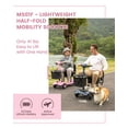 thumbnail image 3 of Ecomobi 15 Miles 4 Wheels Mobility Scooter for Adults&Seniors, 350W Electric Powered Wheelchair Device with Extended Battery, Dual Baskets, Rotating Seat, Compact Duty Mobile for Elderly, 3 of 8