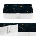 thumbnail image 4 of Constellation Travel Organizer Decorative Box Earring Holder PU Leather with Removable Compartment Portable Display Case, 4 of 6