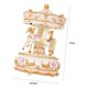 thumbnail image 4 of Mini Carrusel Clockwork Music Box Colorido LED Merry-go-round Caja Musical Regalo para Novia Ni MABOTO Caja de música, 4 of 7