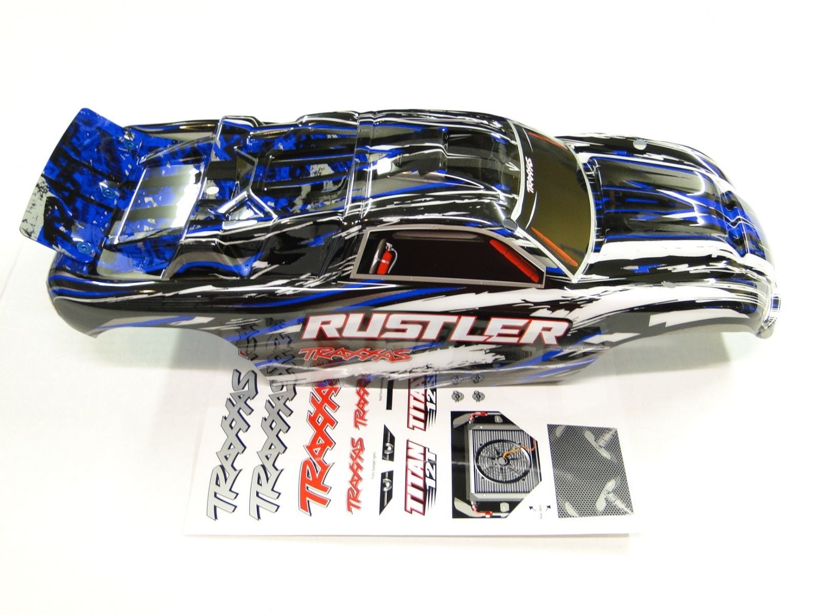 NEW TRAXXAS RUSTLER Body Painted BLUE Edition VXL RUE4B - Walmart.com - Walmart.com