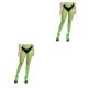 thumbnail image 2 of Jumpingount 1 par de pantimedias con tirantes, calcetines, diseño de agujeros, levantamiento de cadera, medias de red llamativas para San Type1 NO1, 2 of 6