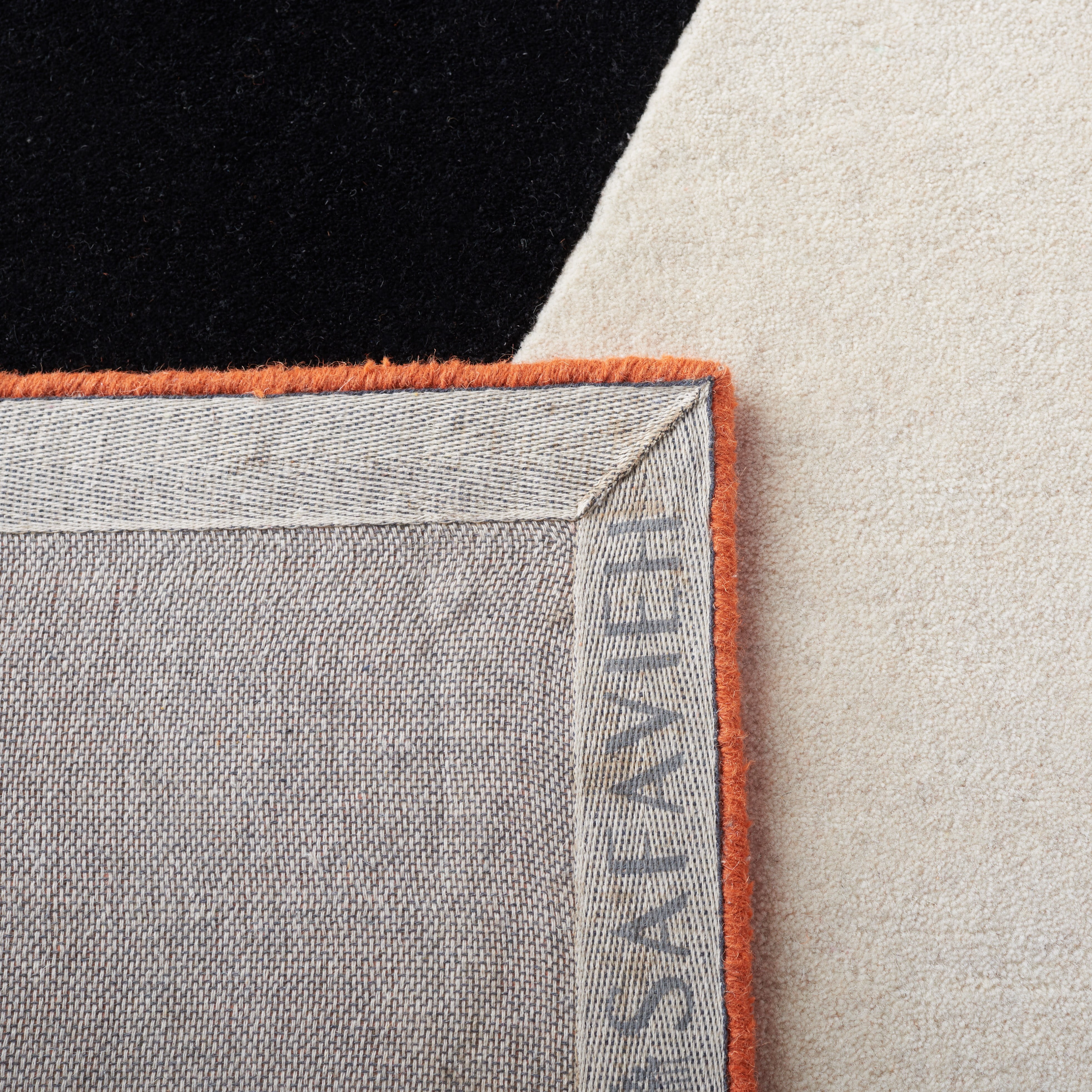 SAFAVIEH Rodeo Drive Kenneth Abstract Area Rug, Ivory/Rust, 4' x 6'
