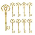 thumbnail image 1 of Aokbean, colgante vintage con forma de esqueleto, 20 unidades, 8 cm, metal dorado, 1 of 7