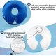thumbnail image 3 of Collar de perro inflable CHAO protector ajustable azul-m, 3 of 5