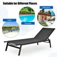 thumbnail image 5 of Costway  Patio Lounge Chair Chaise Recliner Back Adjustable Garden Deck Black, 5 of 10