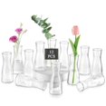 thumbnail image 1 of Juego de 12 flores transparentes con forma de capullo de vidrio para centros de mesa, Jarrón Glasseam, 1 of 6