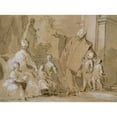 thumbnail image 3 of Pietro Antonio Novelli 18x14 Black Modern Framed Museum Art Print Titled - A Venetian Family Portrait Group (After 1750), 3 of 5