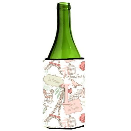 

Caroline s Treasures CJ2002-ILITERK Letter I Love in Paris Pink Wine Bottle Beverage Insulator Hugger Wine Bottle multicolor
