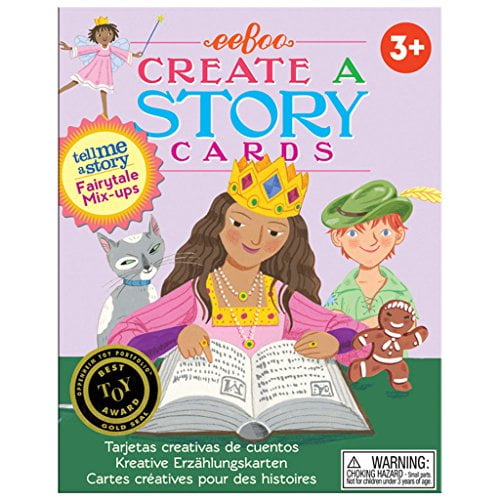 eeBoo: Fairytale Mix Ups, Create A Story Pre-Literacy Cards, 36 Flash Cards, Encourages Interactive and Imaginative Play, for Ages 3 and up