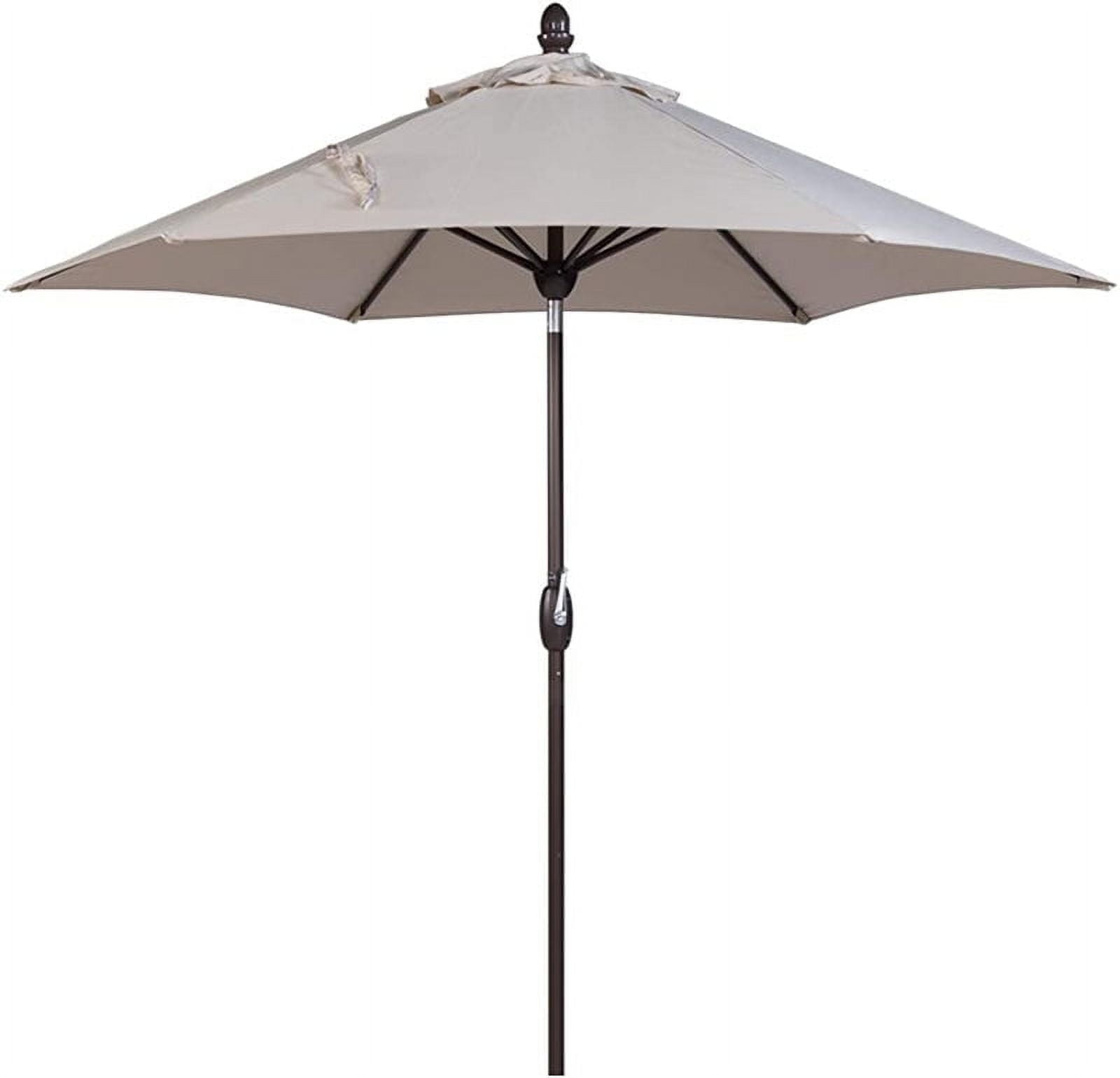 Abba Patio 9ft Aluminum Outdoor Patio Umbrella w/ Tilt & Crank, Star Series-6 Ribs, Beige