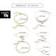 thumbnail image 3 of Pulsera Geometric Gravel Hueco Pulseras de cadena de seis piezas, 3 of 8