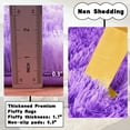 thumbnail image 6 of ZENELESS Solid Shag Collection Rug,6x9ft Lilac Large Fluffy Area Rugs Perfect for Dining Room, Bedroom, 6 of 8